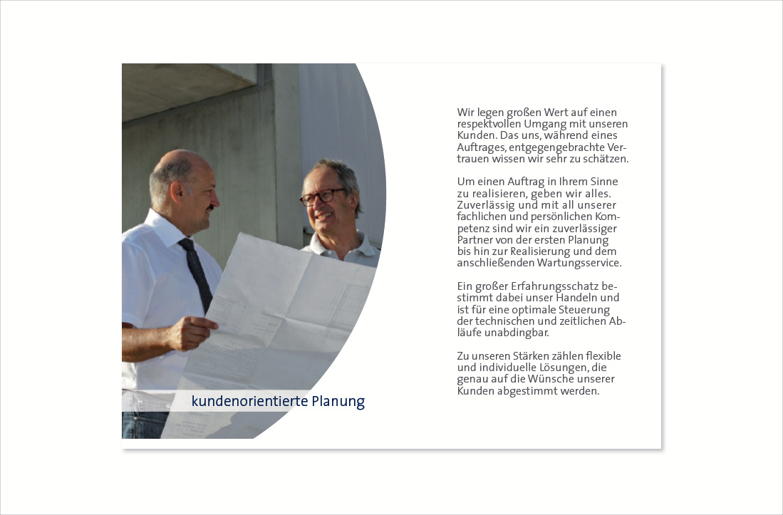 Imagebrosch�re Kirchenkamp Beispielseite