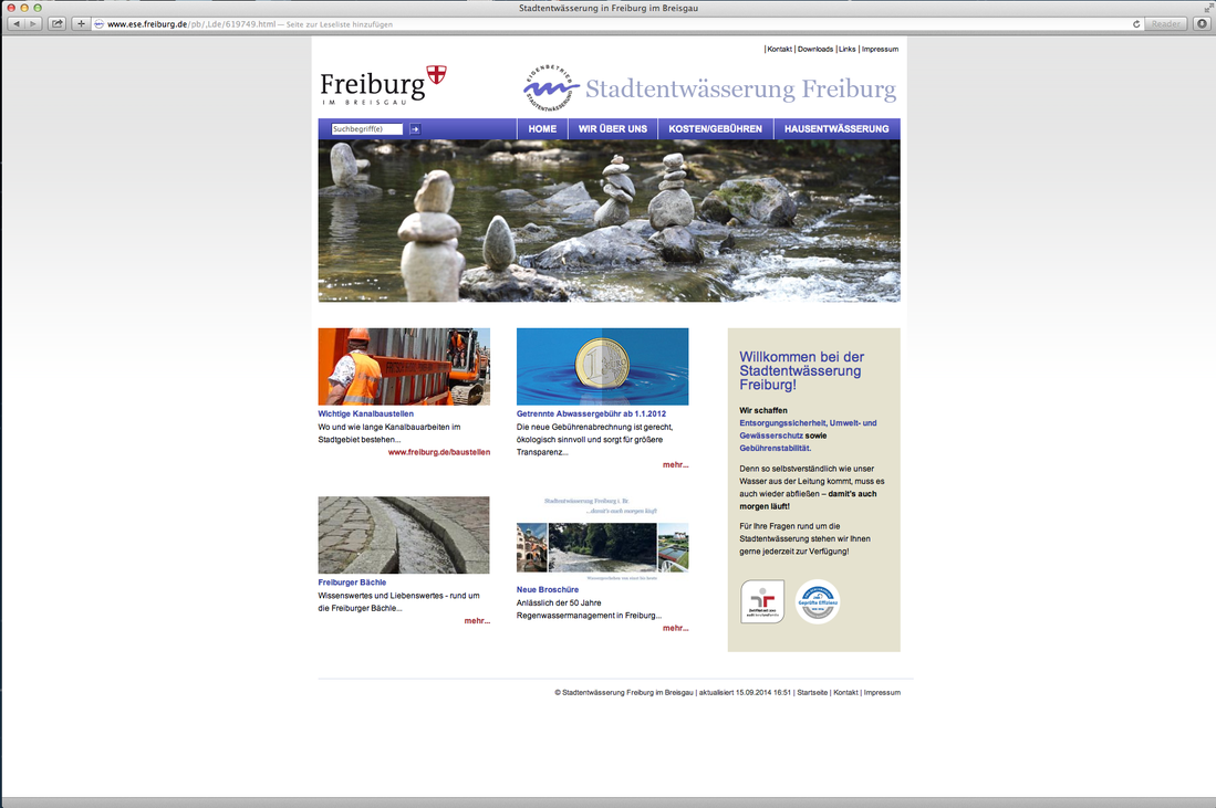 Stadtentw�sserung Freiburg