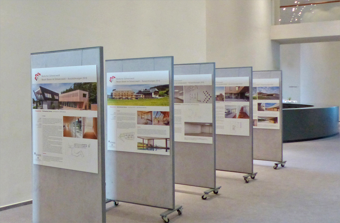 Ausstellungstafeln, Auszeichnungen 2016 � Baukultur Schwarzwald � Neues Bauen im Schwarzwald